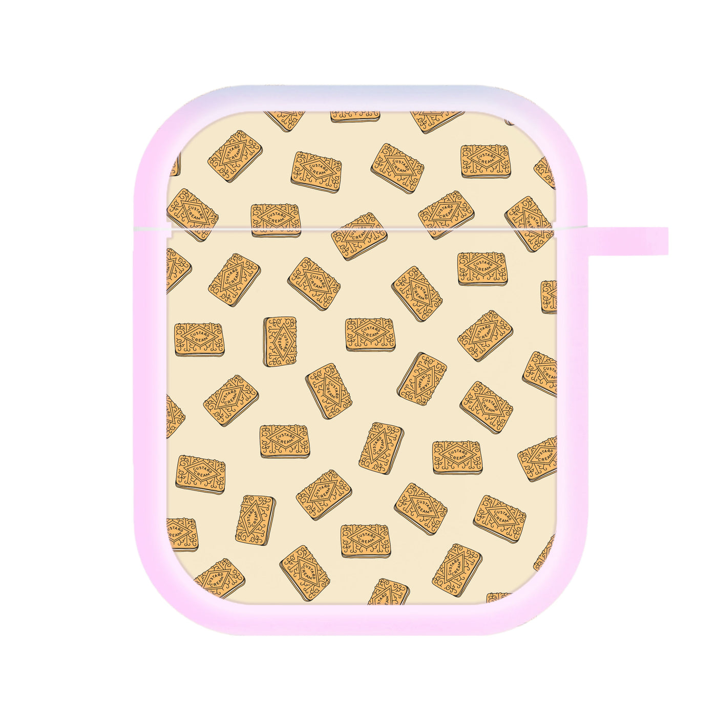 Custard Creams - Biscuits Patterns AirPods Case