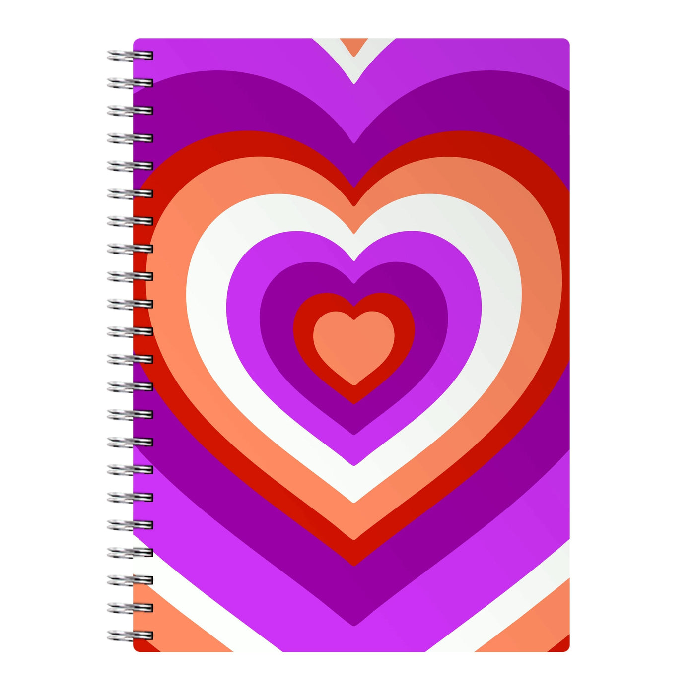 Lesbian Pride Heart Notebook