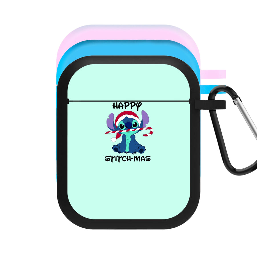 Happy Stitchmas - Christmas AirPods Case