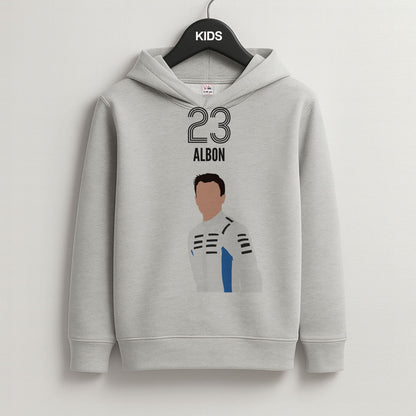 Albon 2026 Grey Kids Hoodie