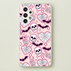 Cute Halloween Stickers Pattern Galaxy A13 Case