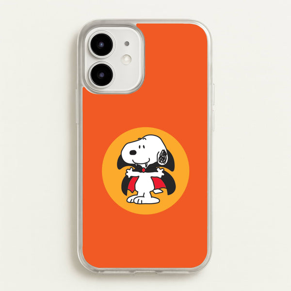 Cartoon Beagle Vampire iPhone 12 Mini Case