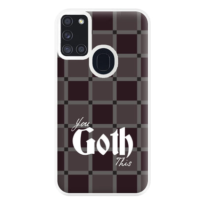 You Goth This Tartan Galaxy A21s Case