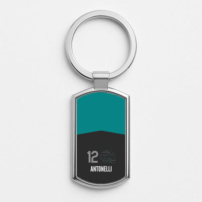 Antonelli Helmet 2026 Silver Metal Keyring
