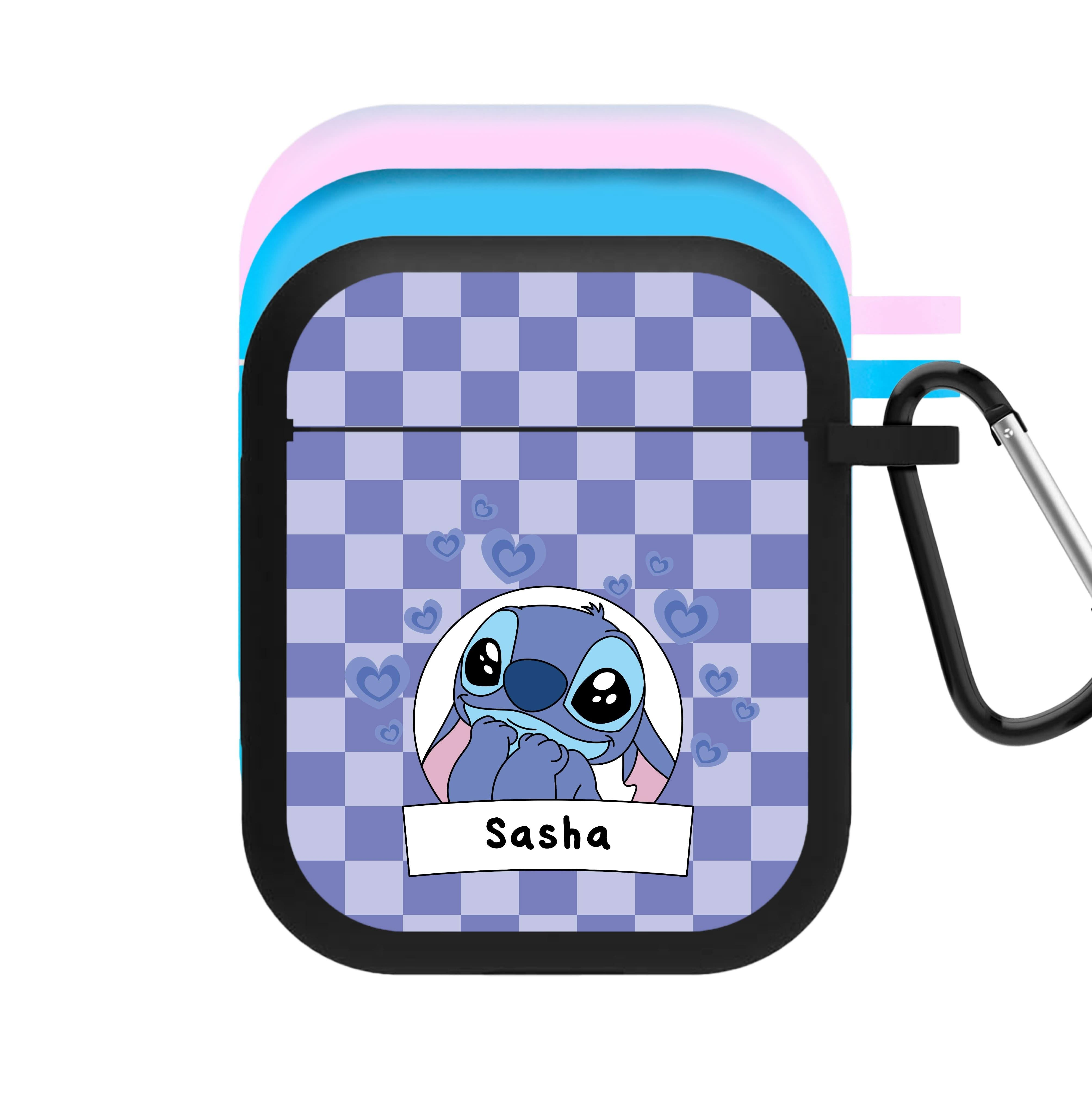 Personalised Cute Blue Alien AirPods Case