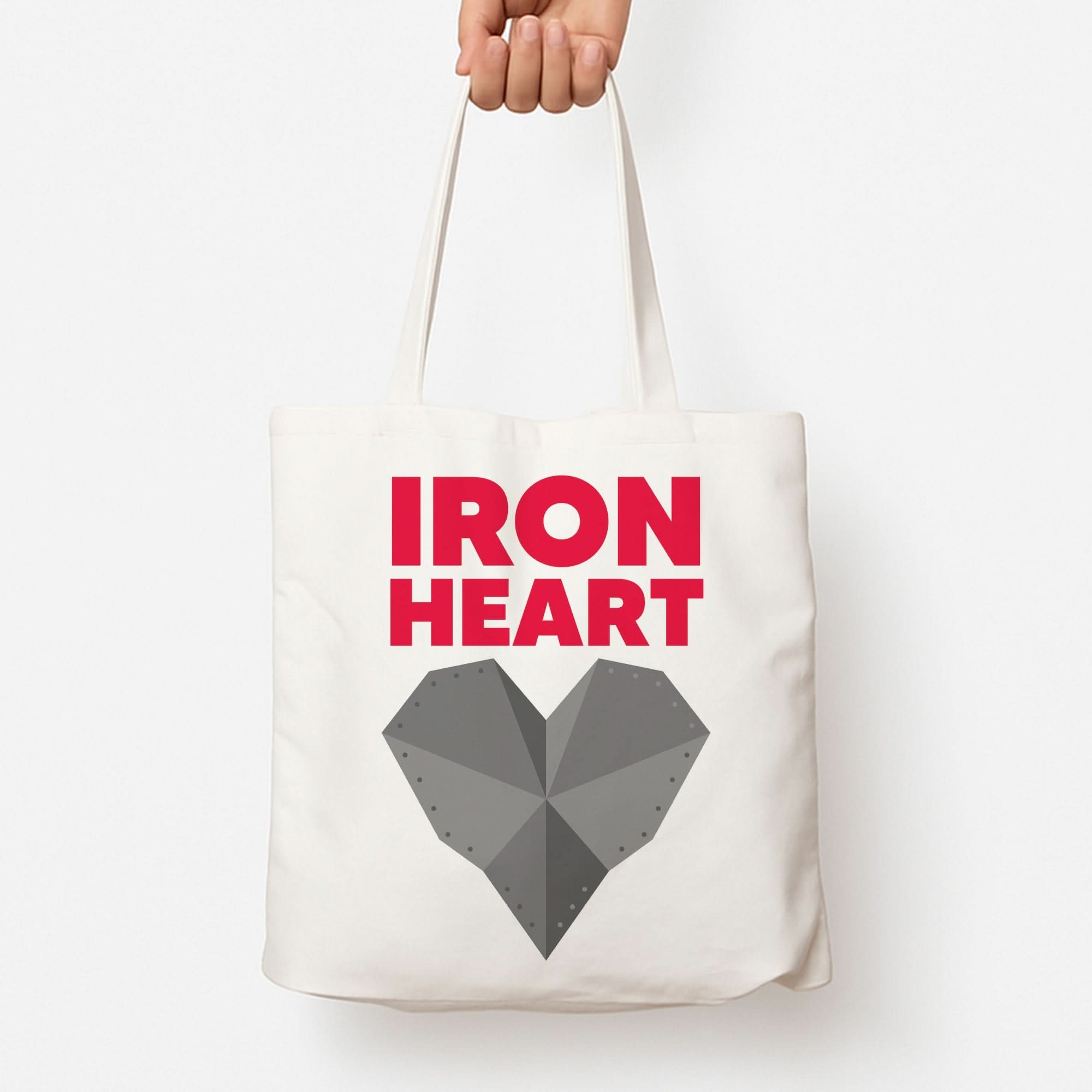 Metal Heart Tote Bag