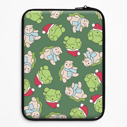 Grumpy Christmas Plushies Pattern Universal Laptop Sleeve