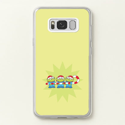Cute Green Aliens Candycane Galaxy S8 Plus Case