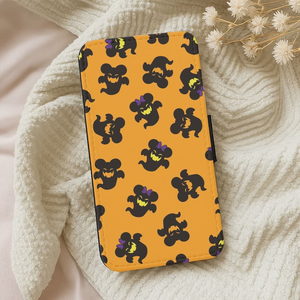 Mouse Ghosts Pattern Leather Phone Case