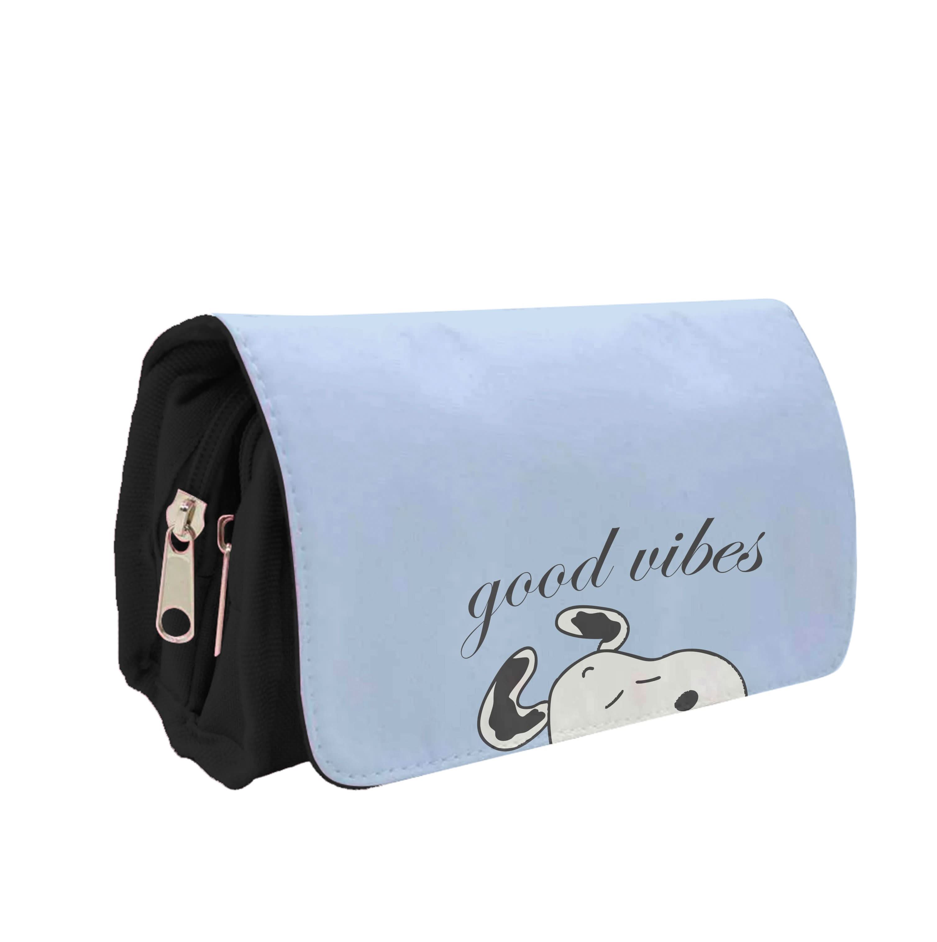 Good Vibes Cartoon Beagle Pencil Case