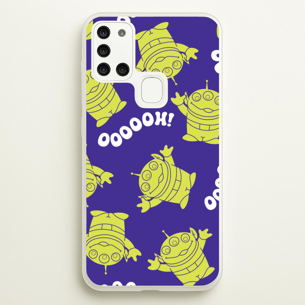 Toy Aliens Silhouette Pattern Galaxy A21s Case