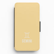 Gemini Pastel Zodiac Flip / Wallet Phone Case 1