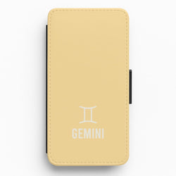 Gemini Pastel Zodiac Flip / Wallet Phone Case