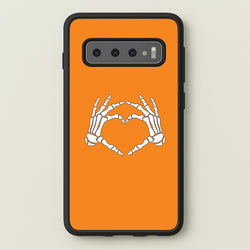 Skeleton Heart Galaxy S10 Case