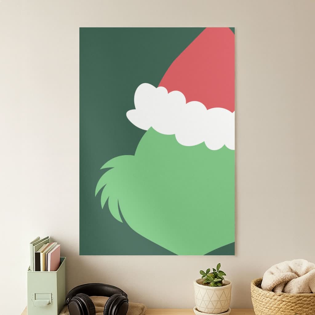Green Creature Faceless Poster