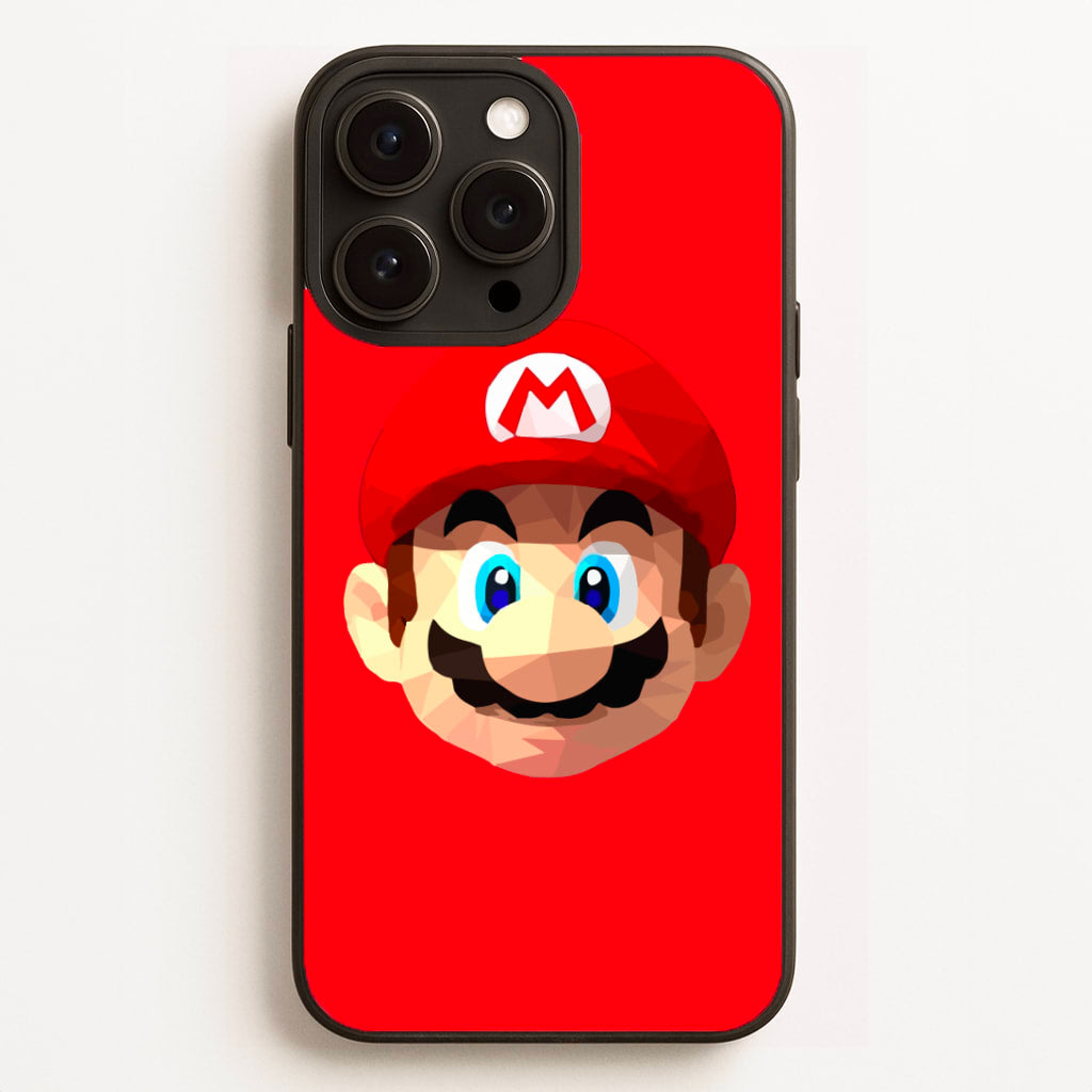 Mario Face - Mario Phone Case for iPhone, Samsung Galaxy and Google Pixel