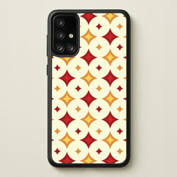 Geometric Christmas Stars Pattern Galaxy A71 Case