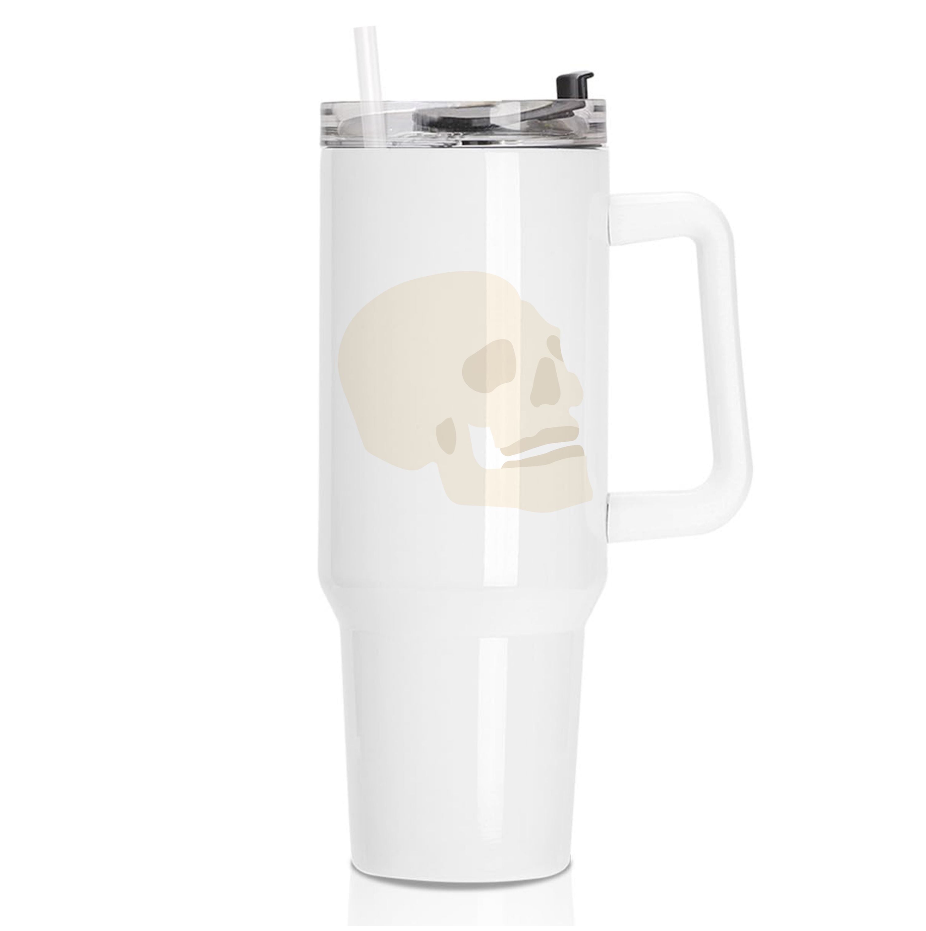 Skull Outline - Halloween Tumbler