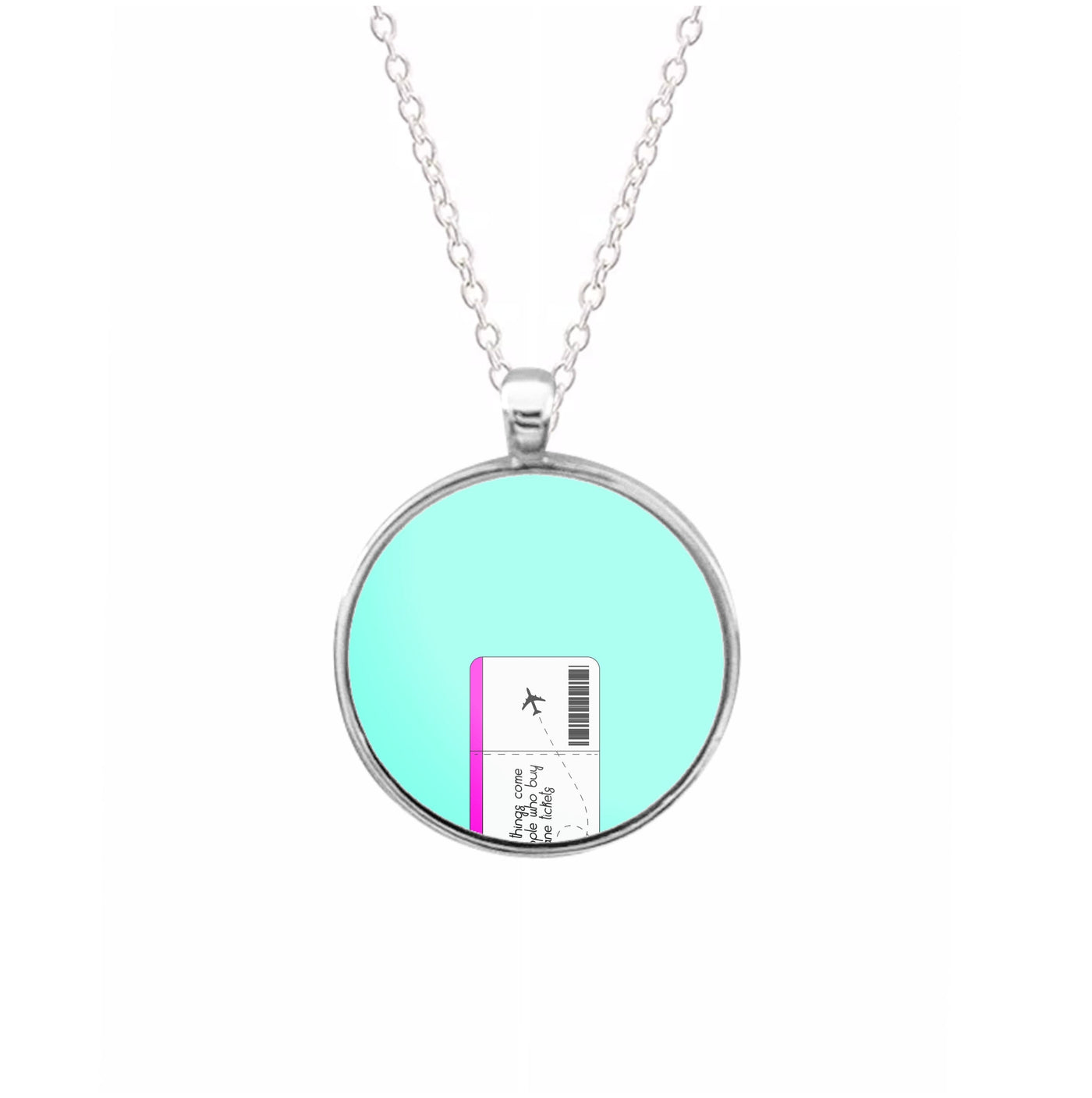 Buy Plane Tickets - Travel Necklace