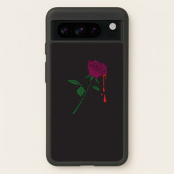 Dark Pink Rose Google Pixel 8 Pro Case
