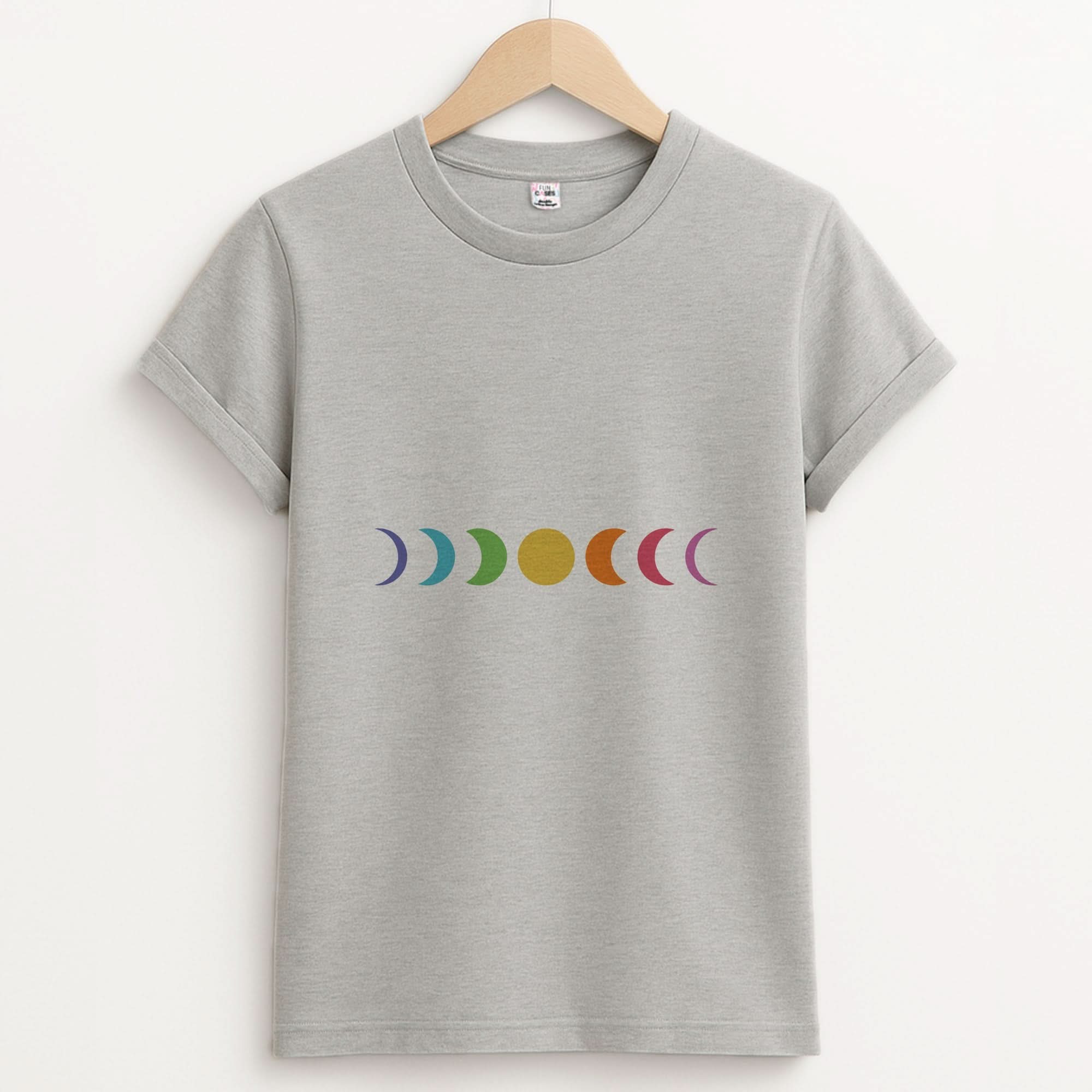 Band Moon Cycle Unisex Grey T-Shirt