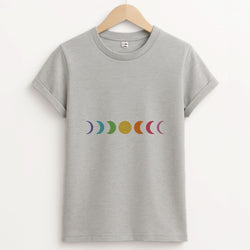 Band Moon Cycle Unisex Grey T-Shirt