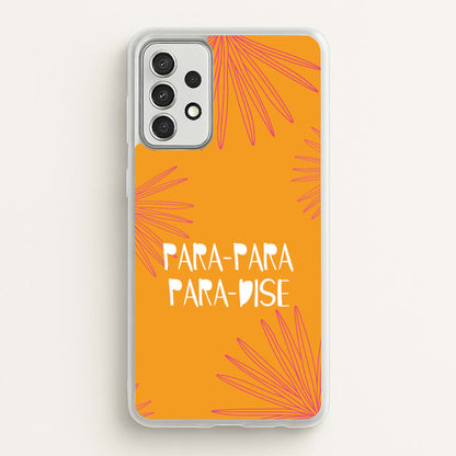 Paradise Lyrics Galaxy A52 / A52s Case