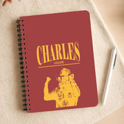Charles Red And Gold Notebook 3