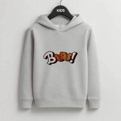 Pumkin Mouse Boo Grey Kids Hoodie
