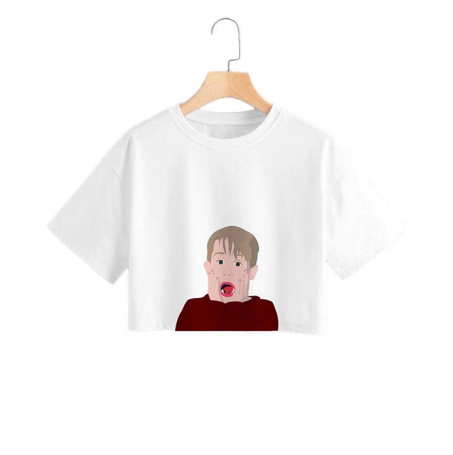 Kevin Shocked! - Home Alone Crop Top