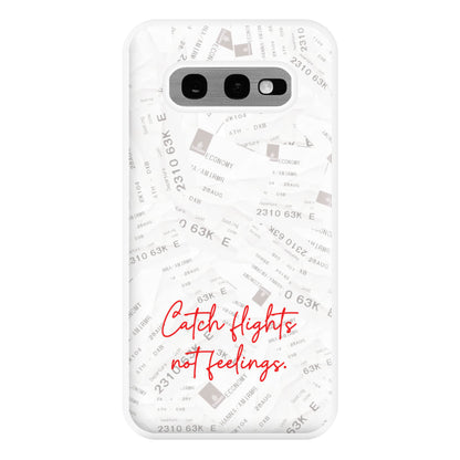 Catch Flights Not Feelings Collage Galaxy S10e Case