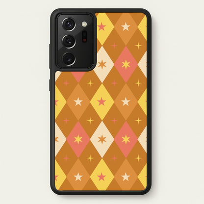 Retro Christmas Argyle Pattern Galaxy Note 20 Ultra Case