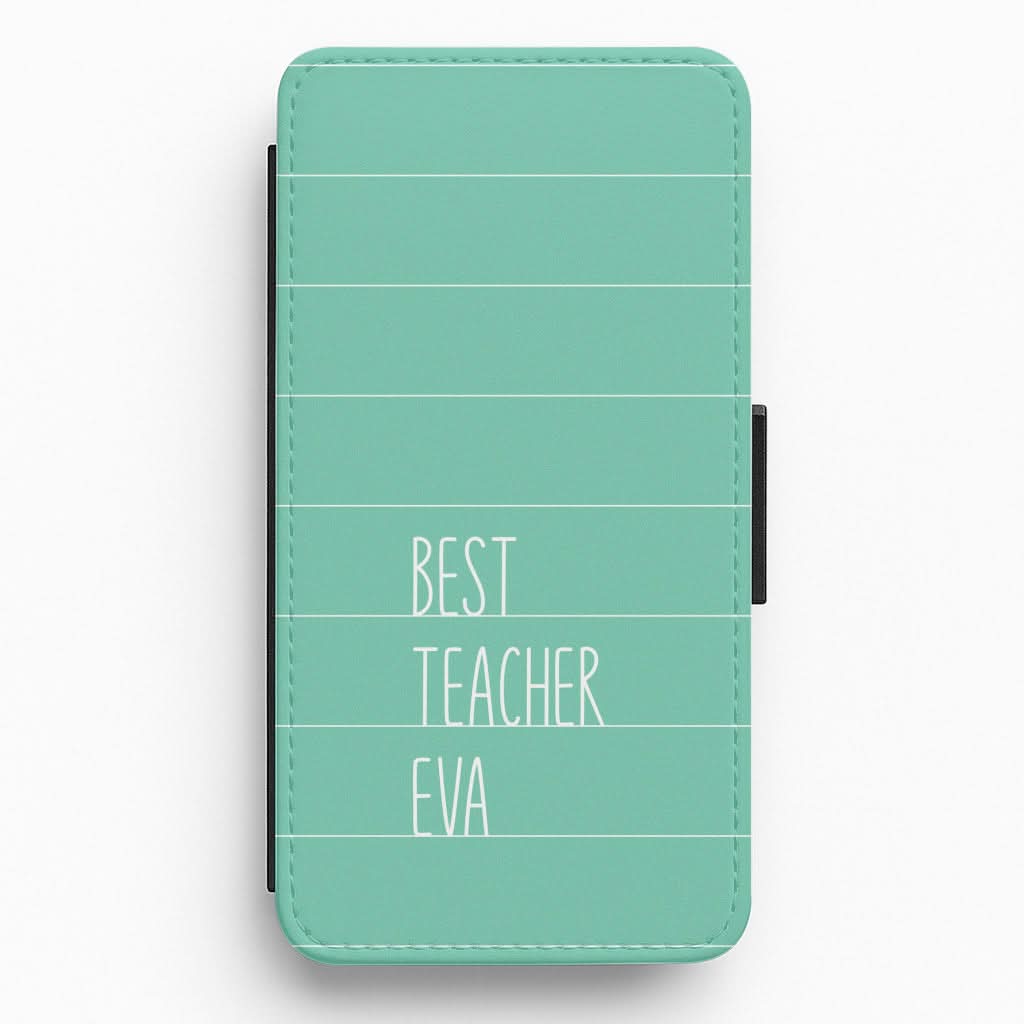 Best Teacher Eva Flip / Wallet Phone Case