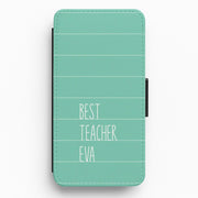 Best Teacher Eva Flip / Wallet Phone Case 1