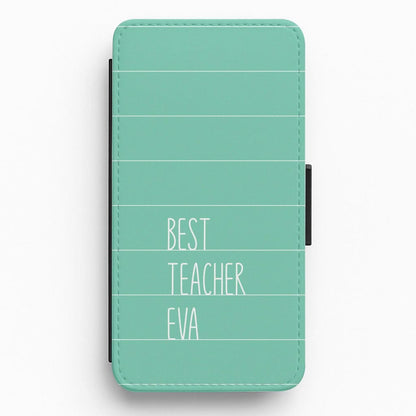 Best Teacher Eva Flip / Wallet Phone Case