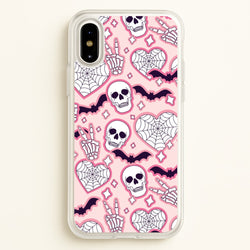 Cute Halloween Stickers Pattern iPhone X / XS Case