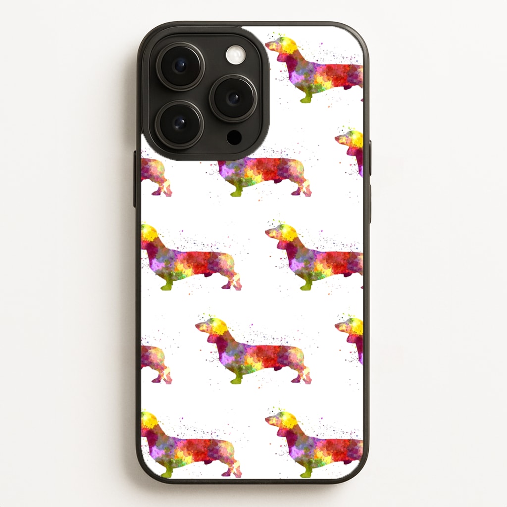 Watercolour Dachshund Phone Case for iPhone, Samsung Galaxy and Google Pixel