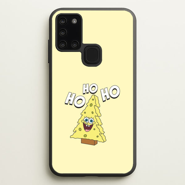 Christmas Tree Cartoon Sponge Galaxy A21s Case