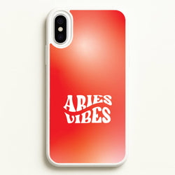 Aries Vibes Gradient Zodiac iPhone XS Max Case