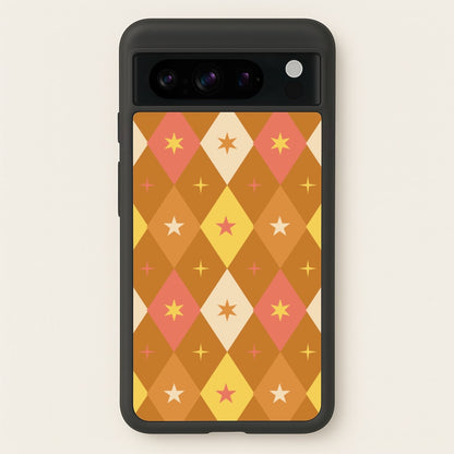 Retro Christmas Argyle Pattern Google Pixel 8 Pro Case