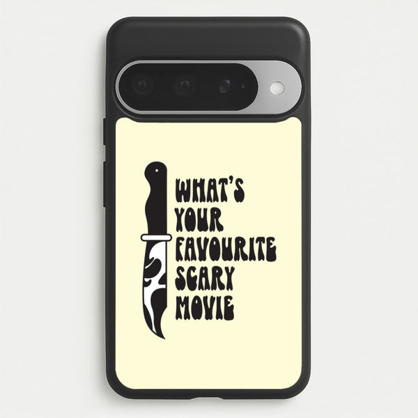 What's Your Favourite Scary Movie Trippy Google Pixel 10 Pro XL Case