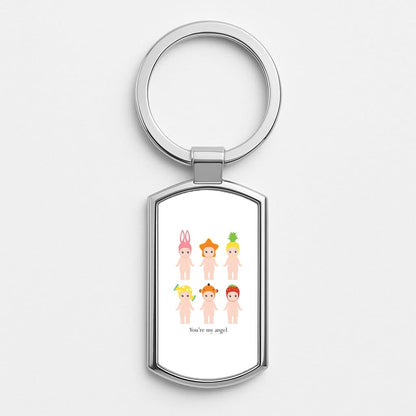 You're My Angel Silver Metal Keyring