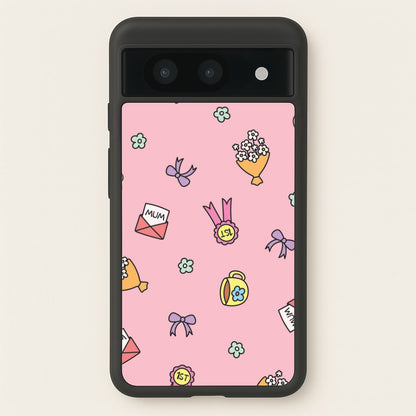 Mum Doodles Pattern Google Pixel 8a Case