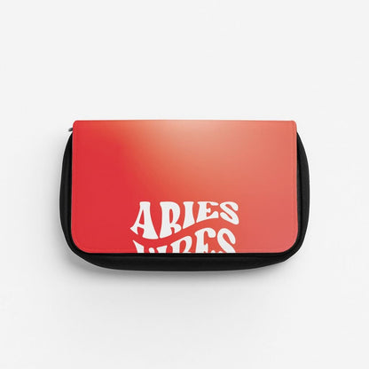 Aries Vibes Gradient Zodiac Pencil Case