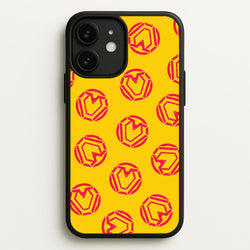 Metal Heart Pattern iPhone 11 Case