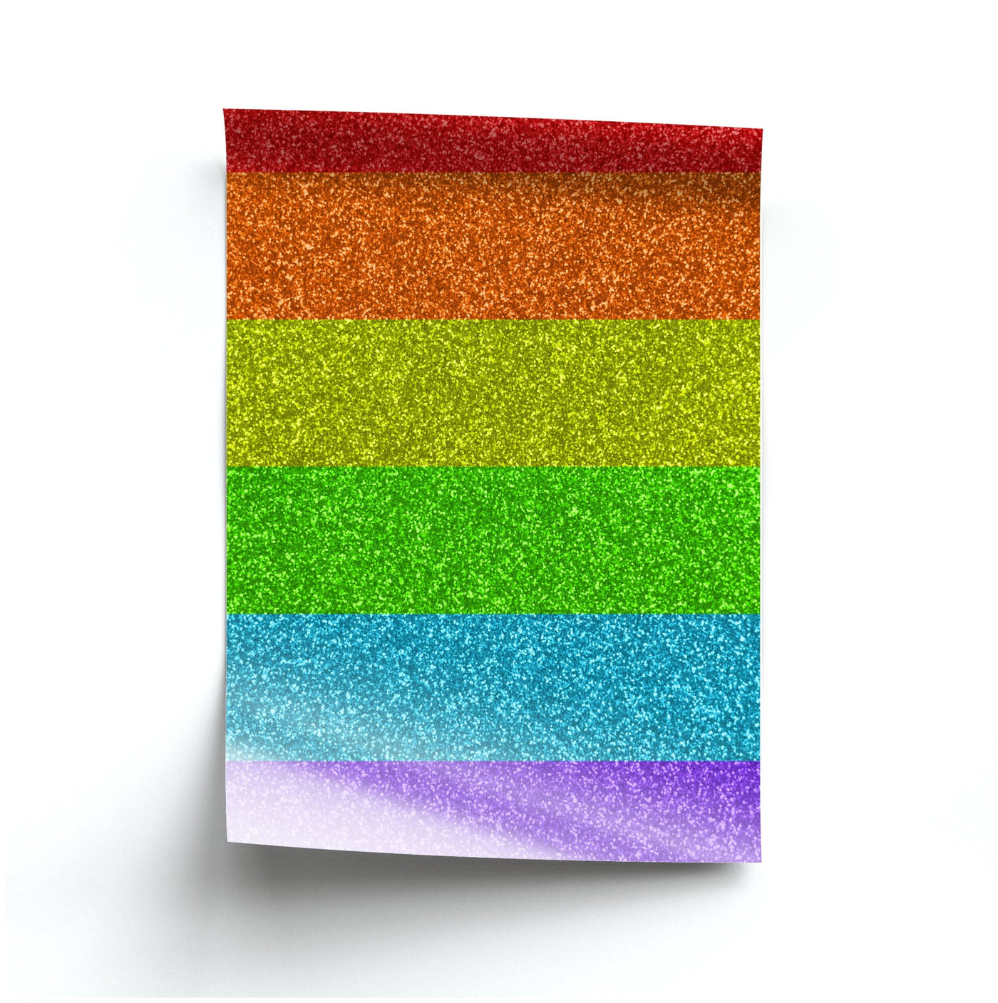 Rainbow Glitter Poster