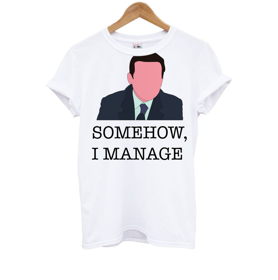 Somehow, I Manage - The Office Kids T-Shirt