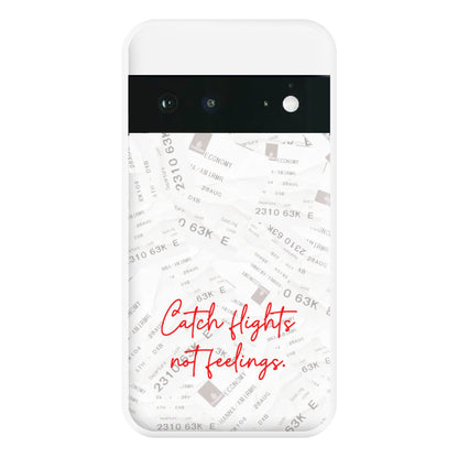 Catch Flights Not Feelings Collage Google Pixel 6a Case