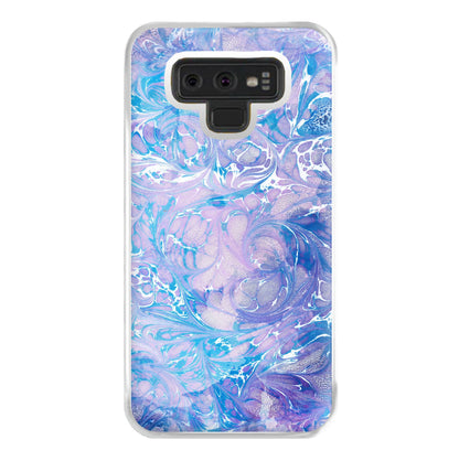 Sea Blue Swirly Marble Phone Case