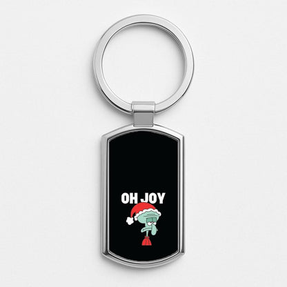 Oh Joy Cartoon Squid Silver Metal Keyring